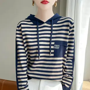 Women Green Knitted Short Sleeve T-Shirt Loose Crewneck — feature 6