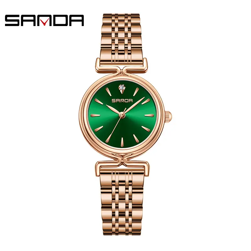 Sanda Gold Mesh Watch Women Quartz Small - Image 14
