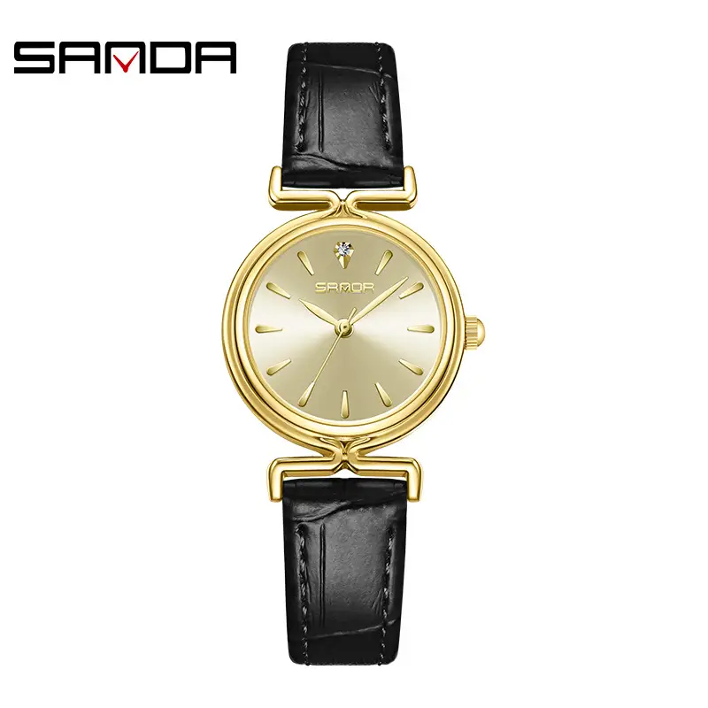 Sanda Gold Mesh Watch Women Quartz Small - Image 6