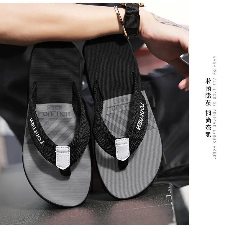 Fujian factory lulu'an summer platform flip flops sandals men's slippers outer wear non-slip fashion new beach shoes — feature 9