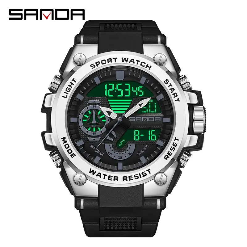 Sanda Multi-Function Waterproof Sports Watch for Men - Image 3