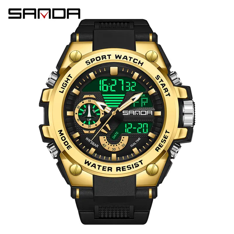 Sanda Multi-Function Waterproof Sports Watch for Men - Image 5
