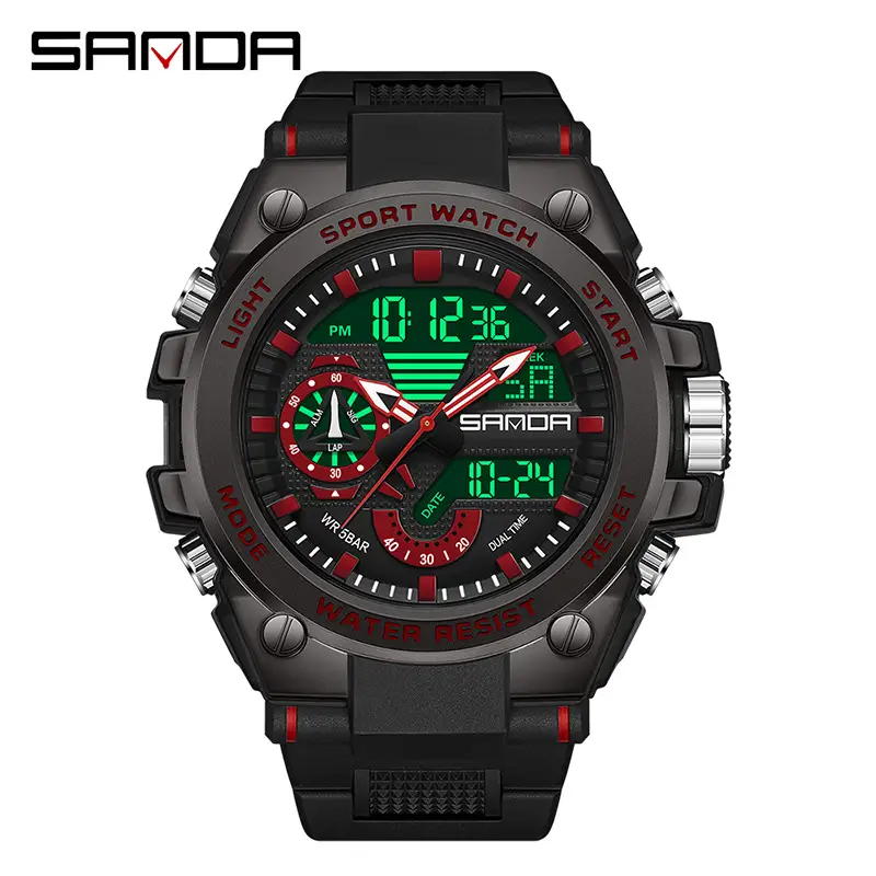 Sanda Multi-Function Waterproof Sports Watch for Men - Image 7