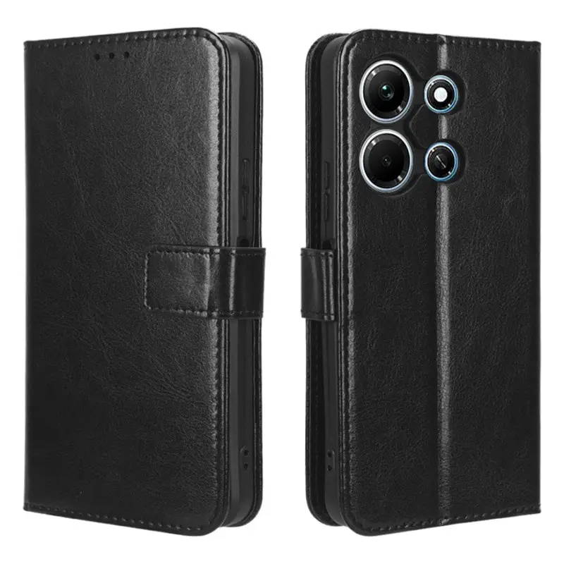 Red Leather Flip Phone Case for 30i & Pro