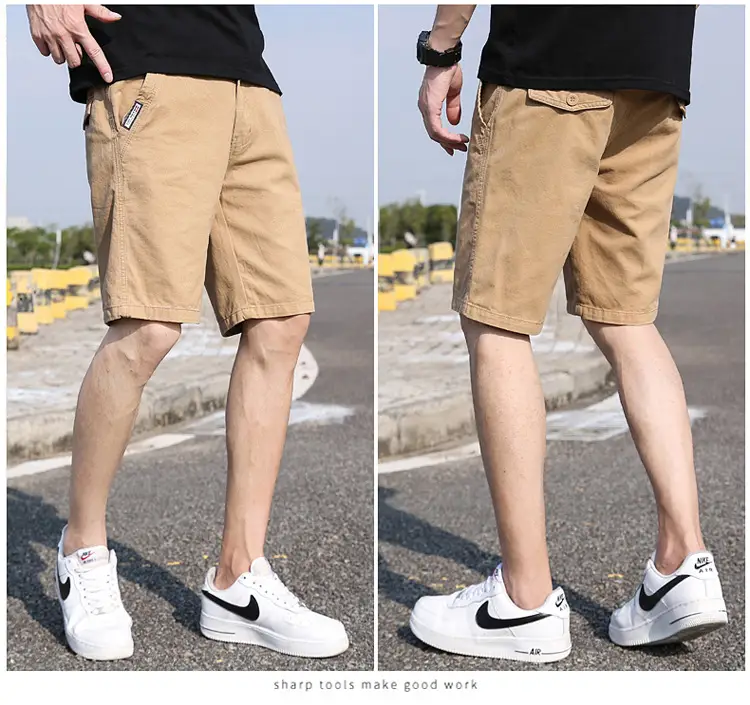 Men Summer Loose Thin Workwear Shorts Cross-border TEMU 17405 — feature 12