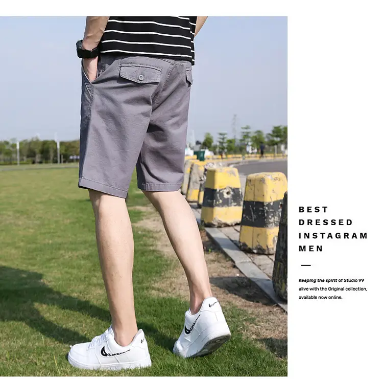 Men Summer Loose Thin Workwear Shorts Cross-border TEMU 17405 — feature 2