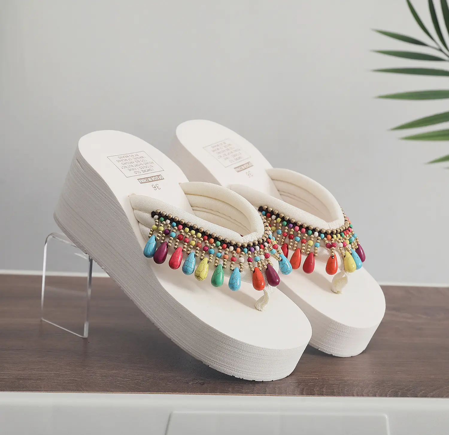 Bohemian Tassel Platform Sandals Women Summer Flip Flops — feature 15