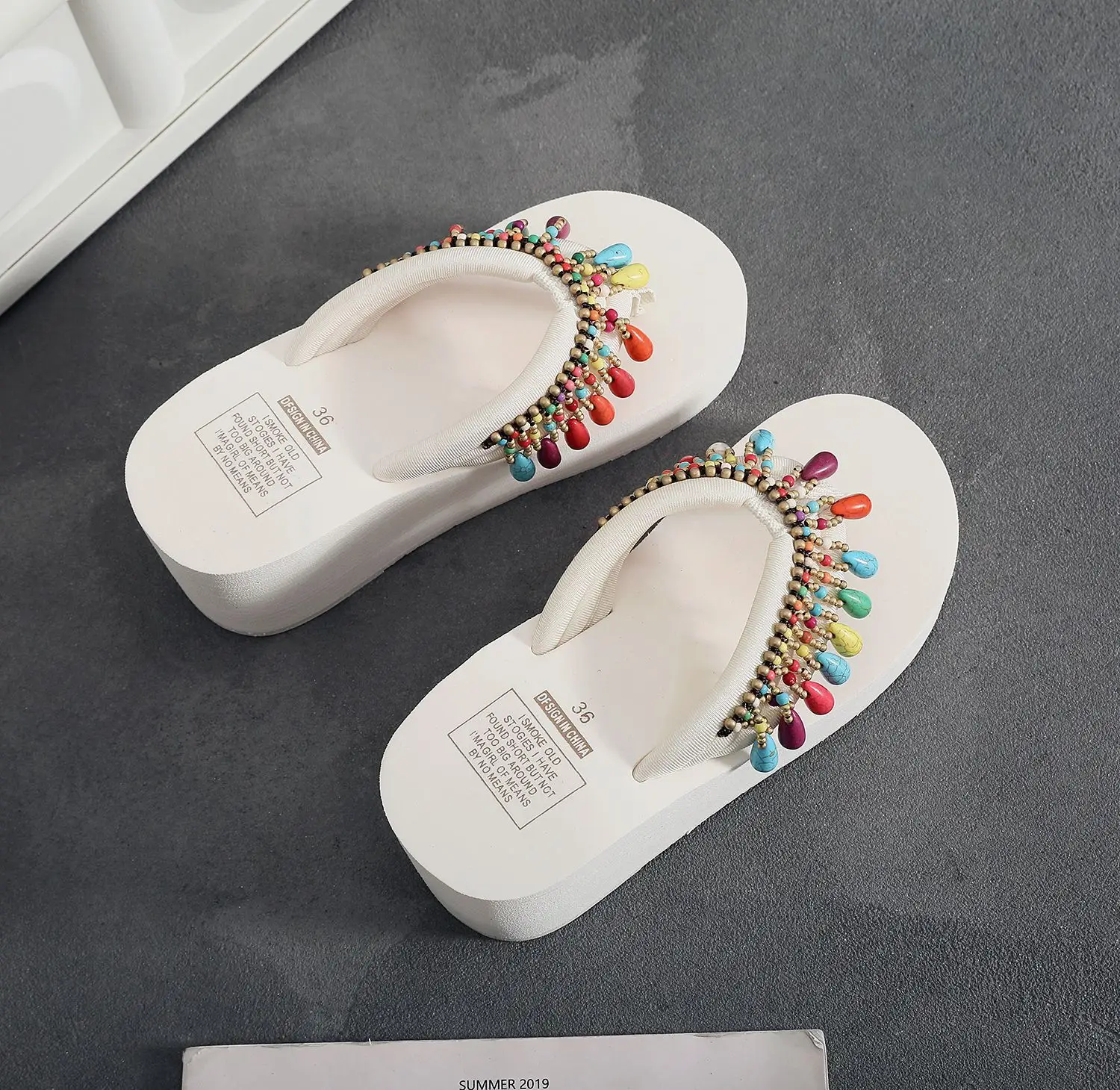 Bohemian Tassel Platform Sandals Women Summer Flip Flops — feature 20