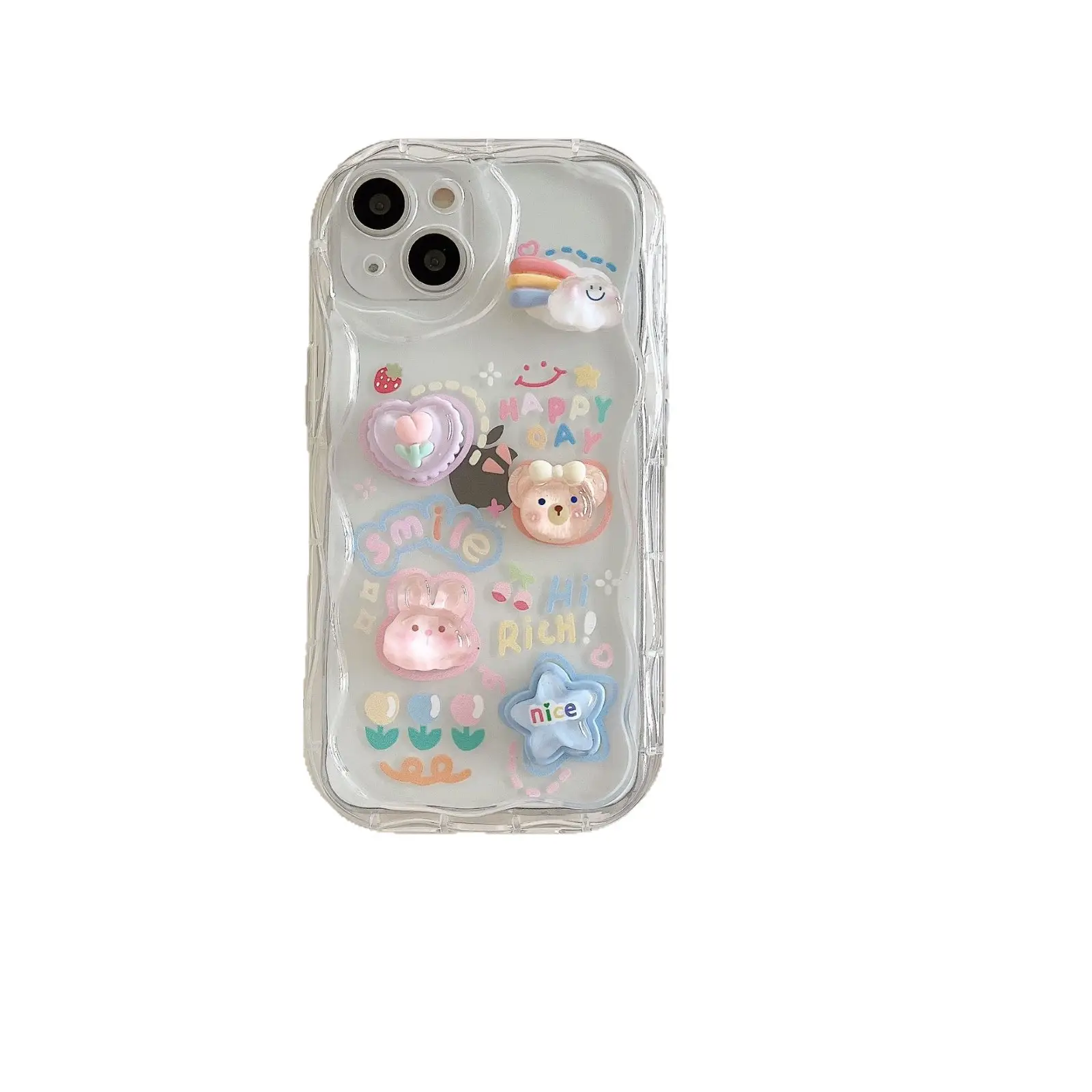 iPhone 16 Protective Case with Cute Rabbit Design