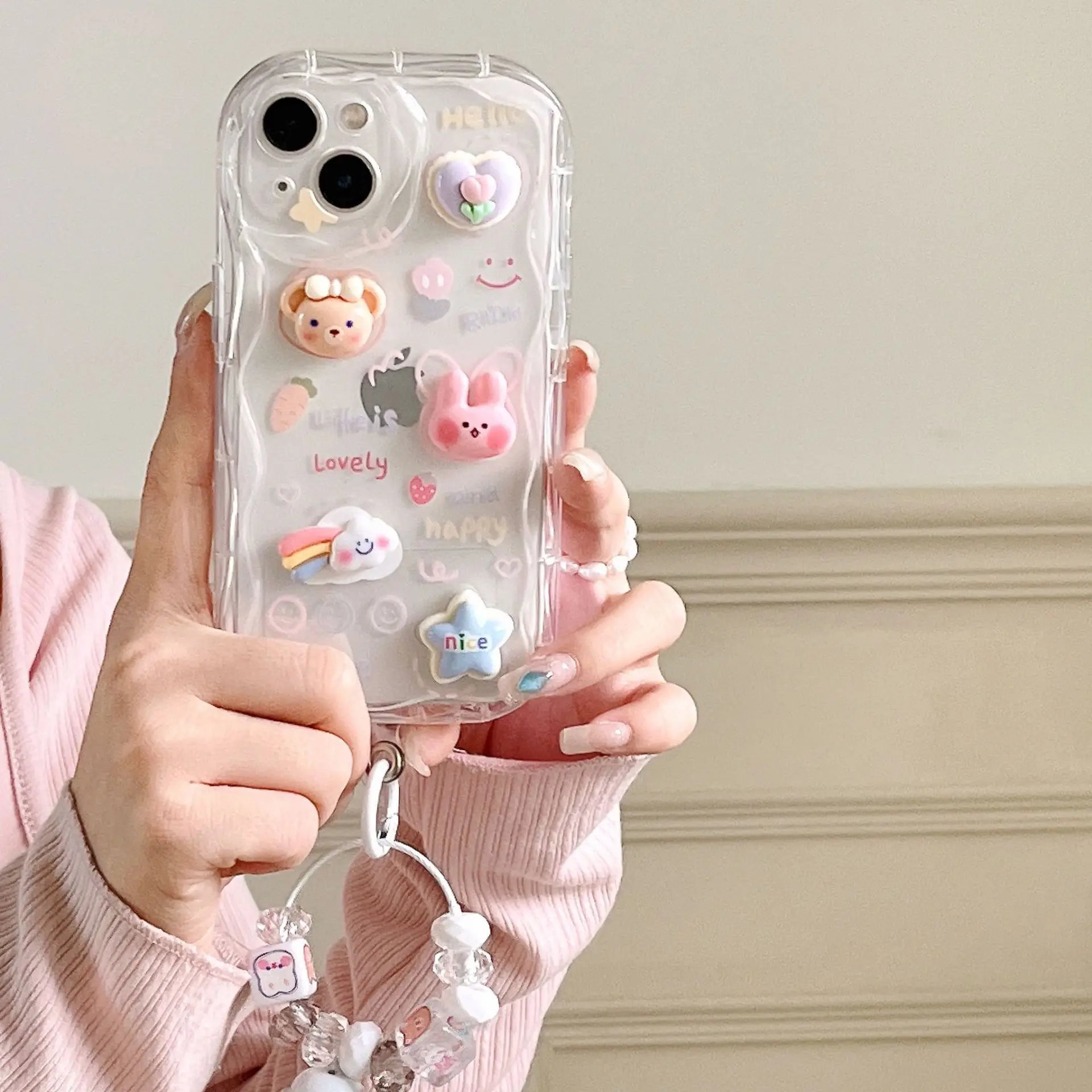 iPhone 16 Protective Case with Cute Rabbit Design