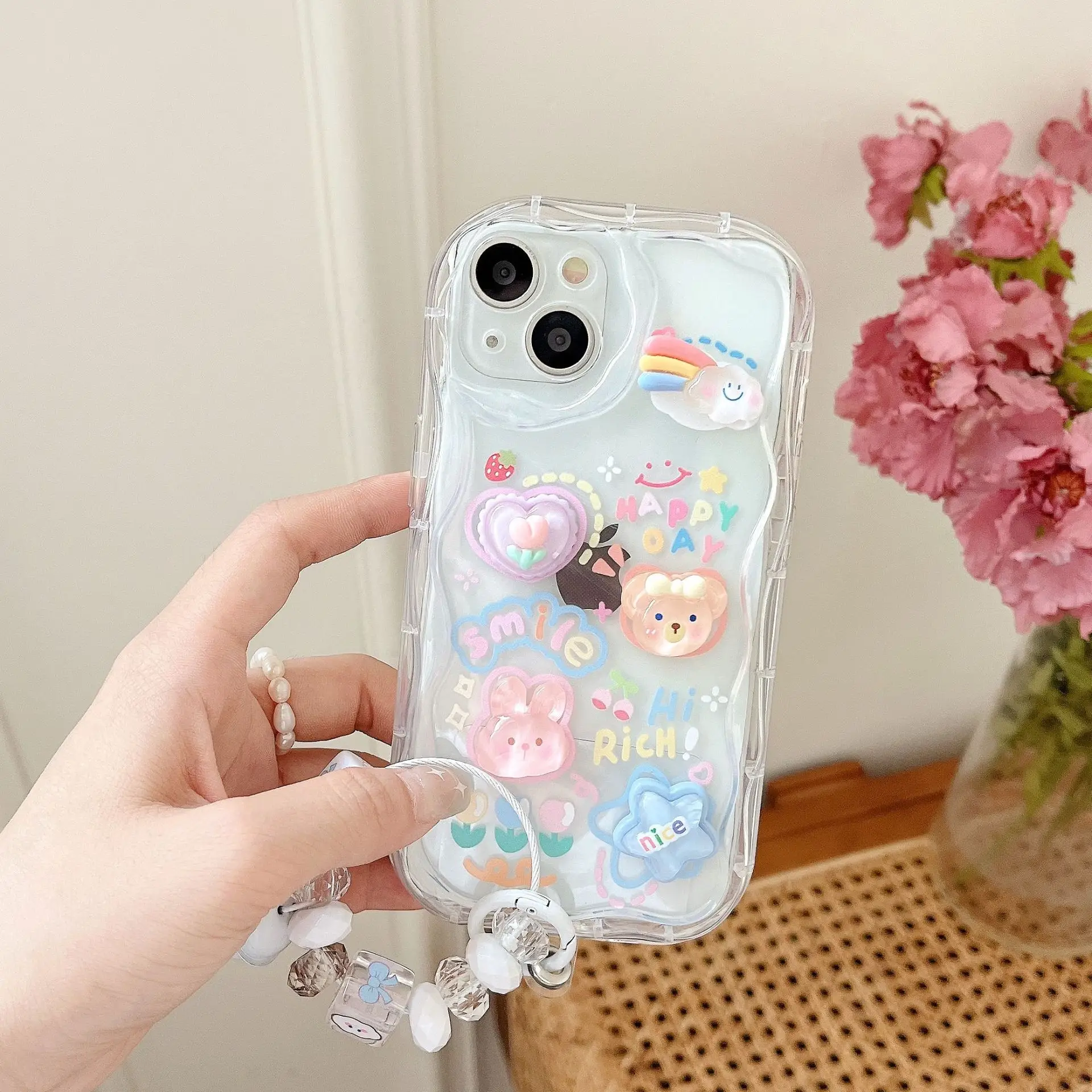 iPhone 16 Protective Case with Cute Rabbit Design
