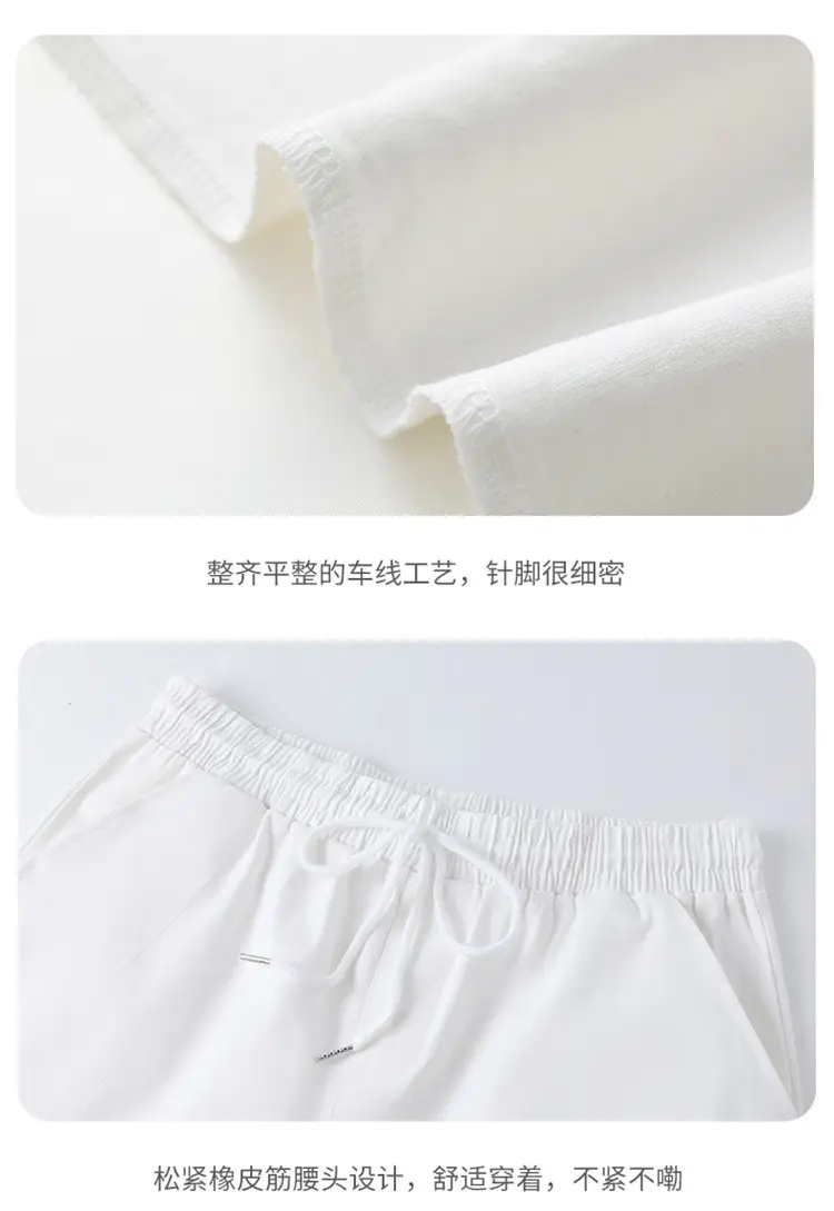 White Parent-Child Cartoon Short Sleeve T-Shirt Suit — feature 6