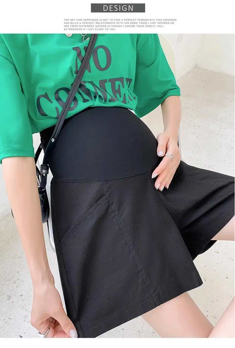 Black High Waist Cotton Shorts for Women Summer — feature 20