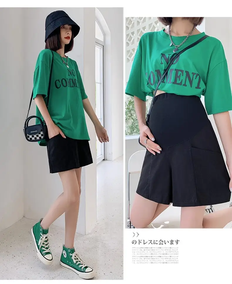 Black High Waist Cotton Shorts for Women Summer — feature 21