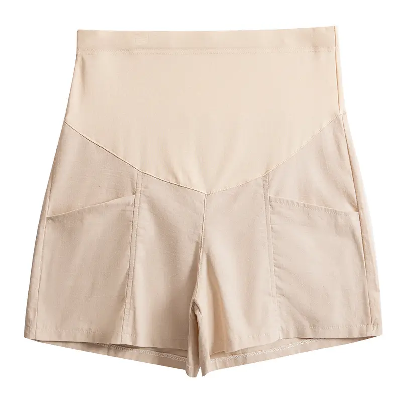 Black High Waist Cotton Shorts for Women Summer