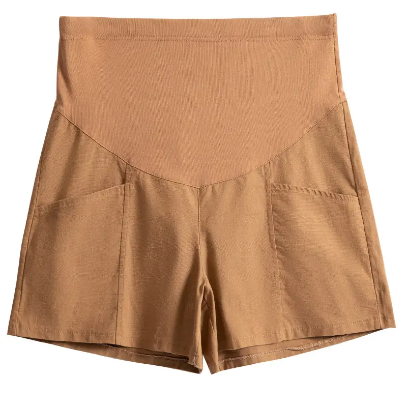 Black High Waist Cotton Shorts for Women Summer