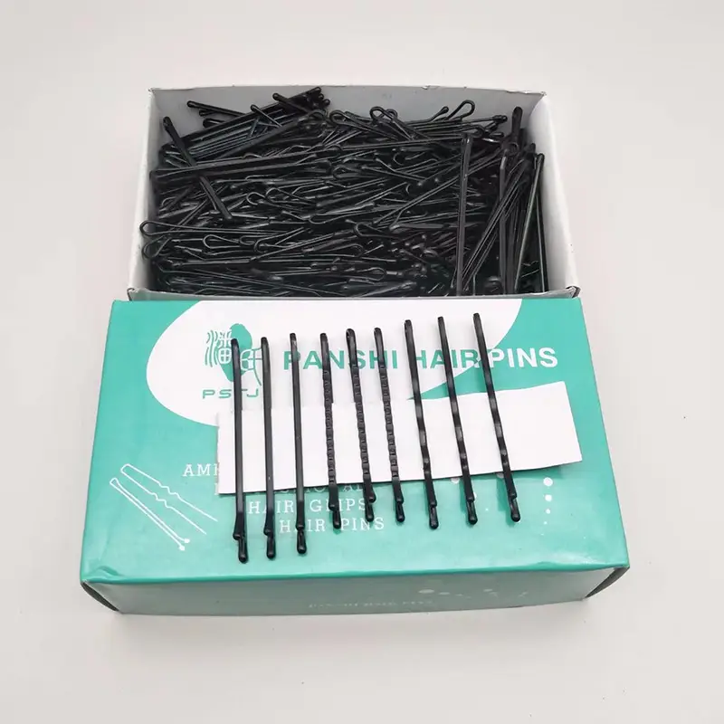 Studio Pan Hair Clips Round Head Small Black Clip Steel Wire Clip Boxed One Word Clip Thick Tight Styling Clip Hair Accessories — feature 8