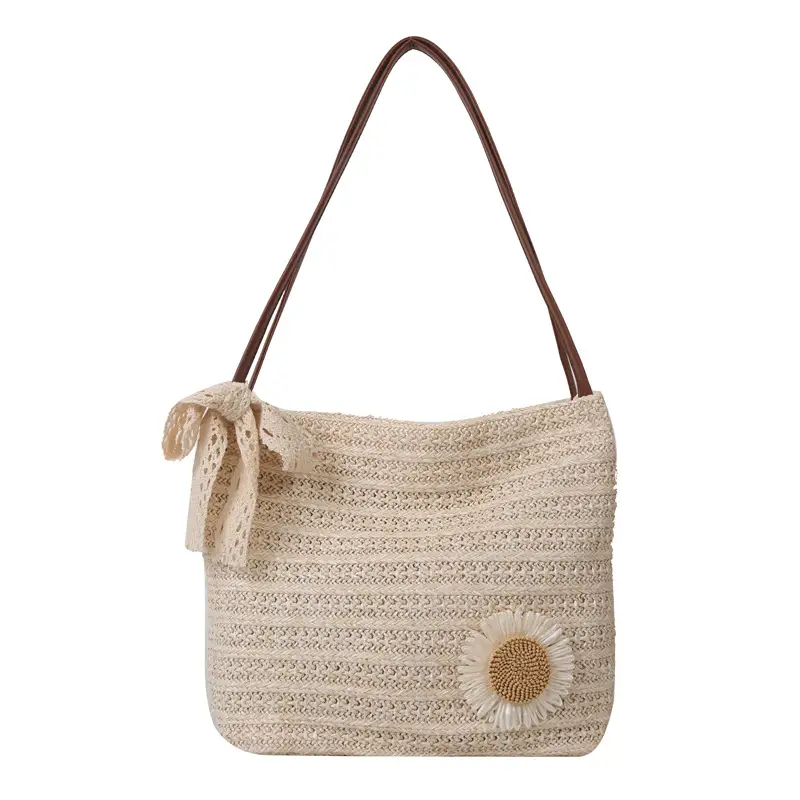 Woven Straw Shoulder Bag 2023 Summer New Arrival - Image 9