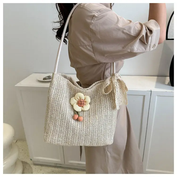 Woven Straw Shoulder Bag 2023 Summer New Arrival — feature 13