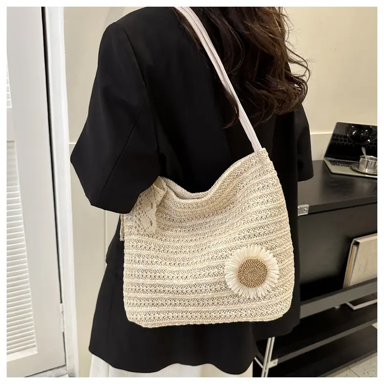 Woven Straw Shoulder Bag 2023 Summer New Arrival — feature 14
