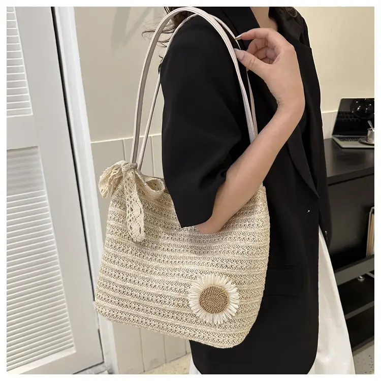 Woven Straw Shoulder Bag 2023 Summer New Arrival — feature 15