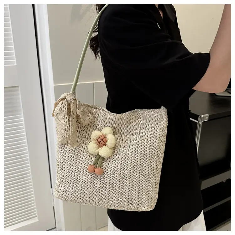 Woven Straw Shoulder Bag 2023 Summer New Arrival — feature 17