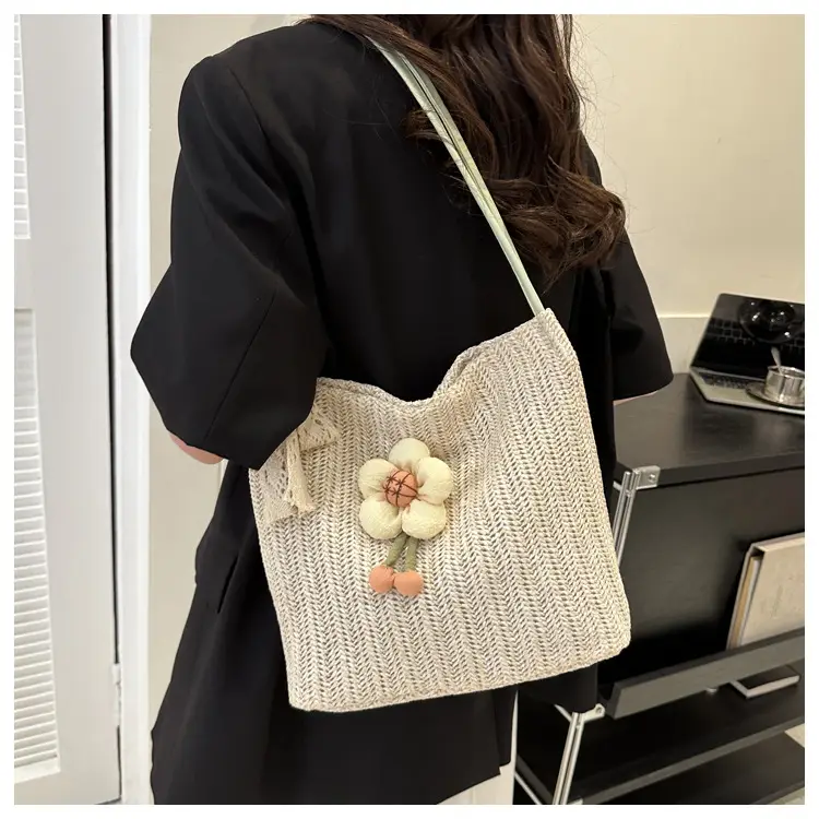 Woven Straw Shoulder Bag 2023 Summer New Arrival — feature 18