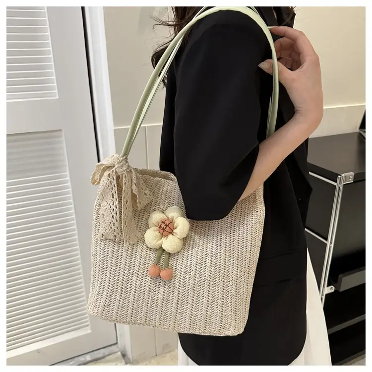 Woven Straw Shoulder Bag 2023 Summer New Arrival — feature 19