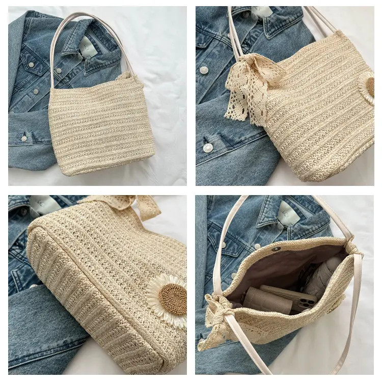 Woven Straw Shoulder Bag 2023 Summer New Arrival — feature 7