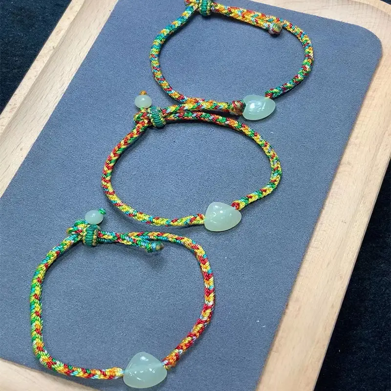 Natural Hetian Jade Dragon Boat Festival Bracelet for Men Women - Image 4