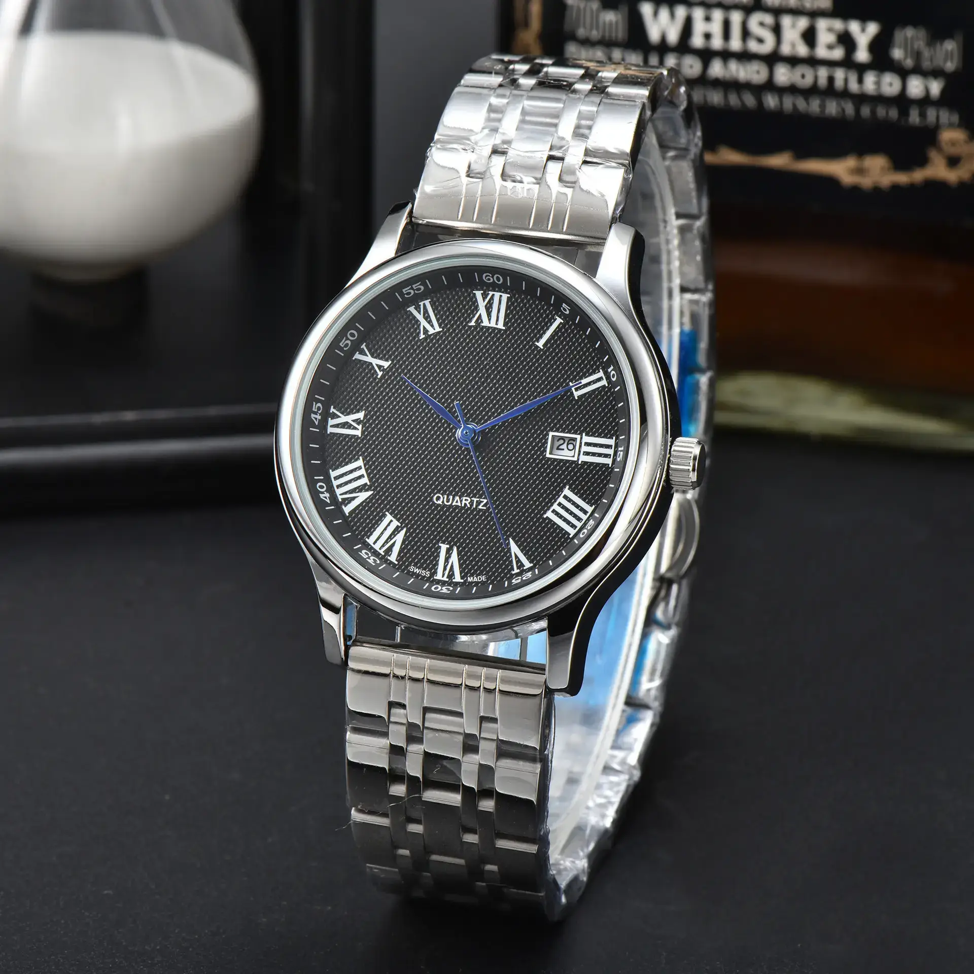 2023 Women's Roman Numeral Quartz Watch Brown Leather Band - Image 7