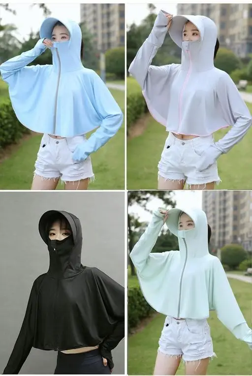 Women's Black Hooded Sun Protection Outerwear 2023 — feature 19