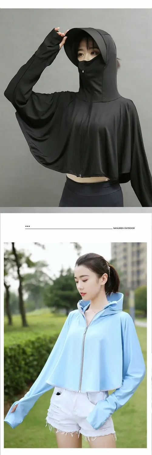 Women's Black Hooded Sun Protection Outerwear 2023 — feature 22
