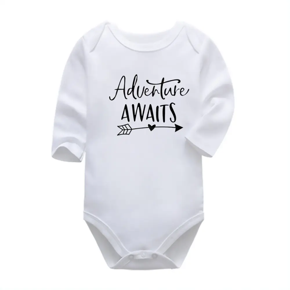 Baby Long Sleeve Body Suit Navy Blue Cloud Print