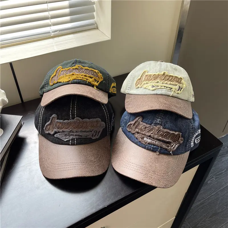 American Retro Brim Cap Women Men Summer Baseball Cap - Image 5
