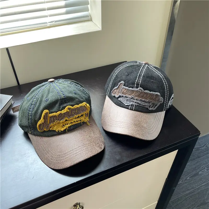 American Retro Brim Cap Women Men Summer Baseball Cap - Image 6