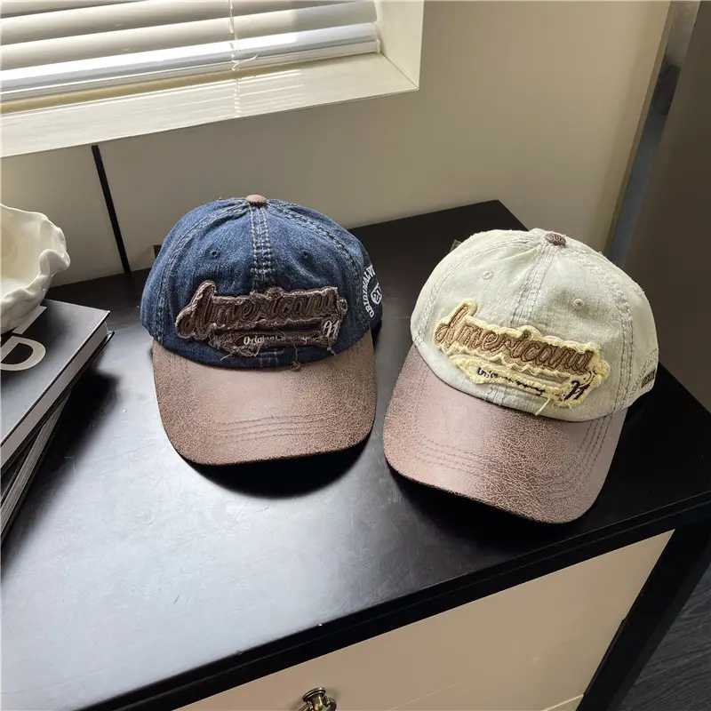 American Retro Brim Cap Women Men Summer Baseball Cap - Image 7