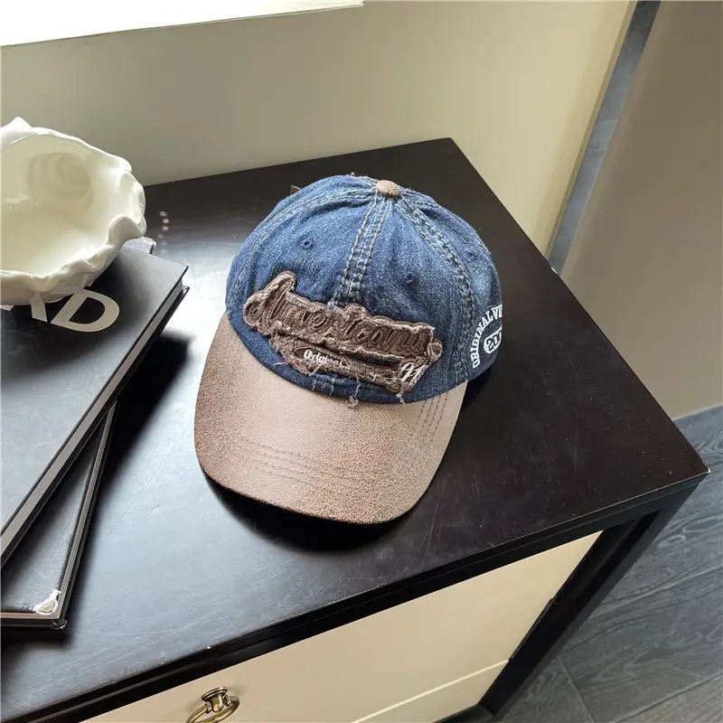 American Retro Brim Cap Women Men Summer Baseball Cap - Image 4