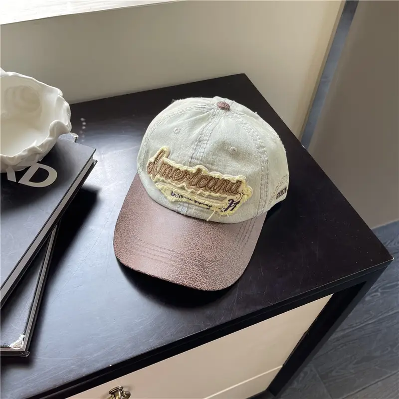 American Retro Brim Cap Women Men Summer Baseball Cap - Image 2