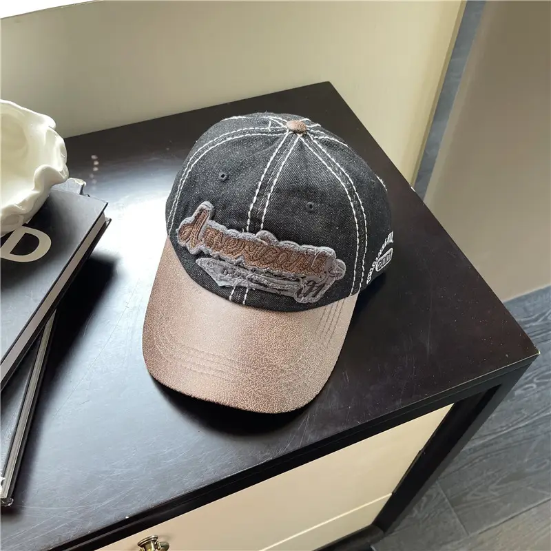 American Retro Brim Cap Women Men Summer Baseball Cap - Image 3