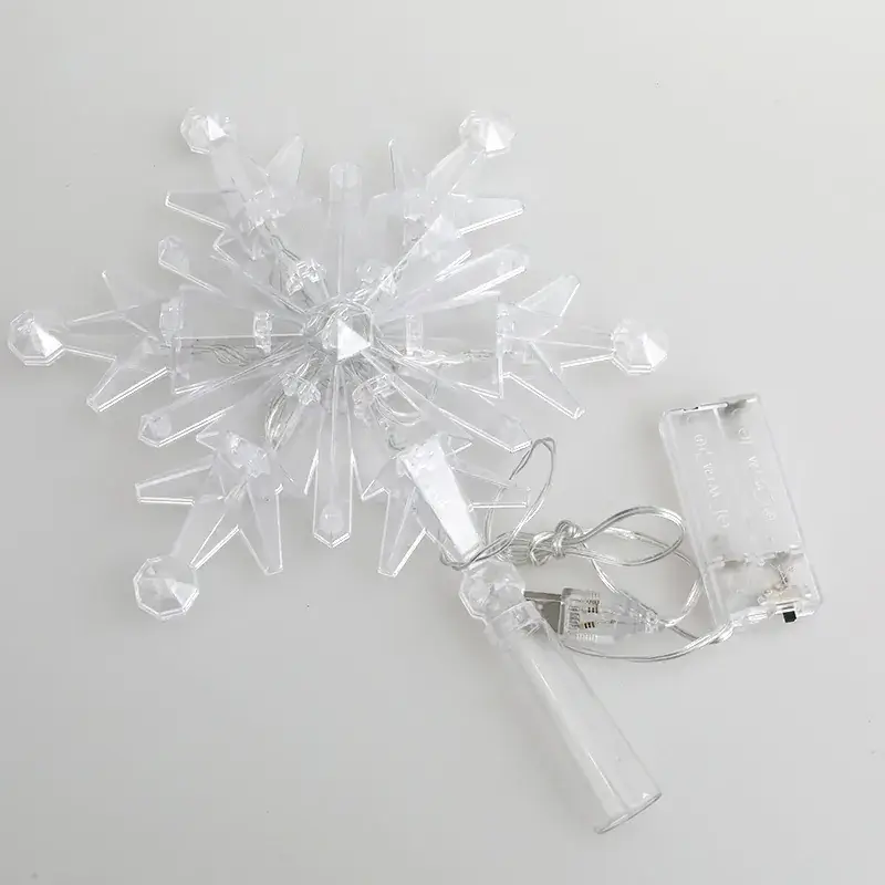 Vertical Five-Pointed Star LED Snowflake Decor - Image 5