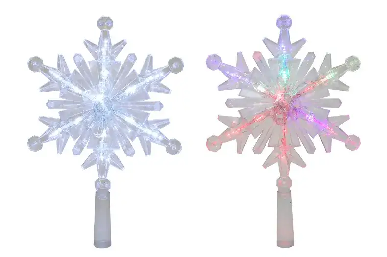 Vertical Five-Pointed Star LED Snowflake Decor — feature 12