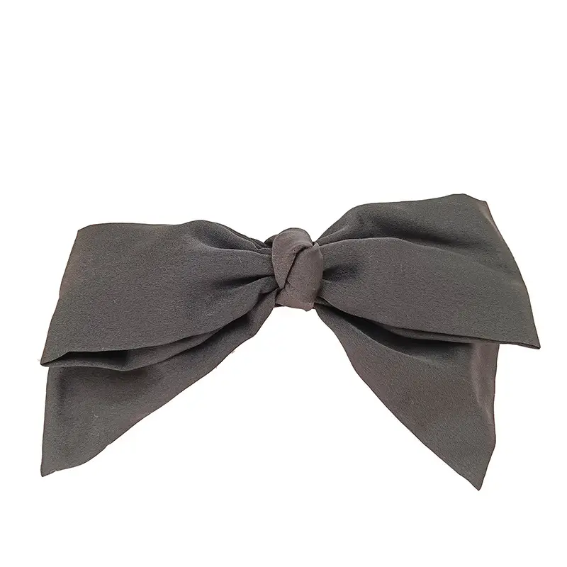 Black Big Bow Hair Clip for Women Spring Style