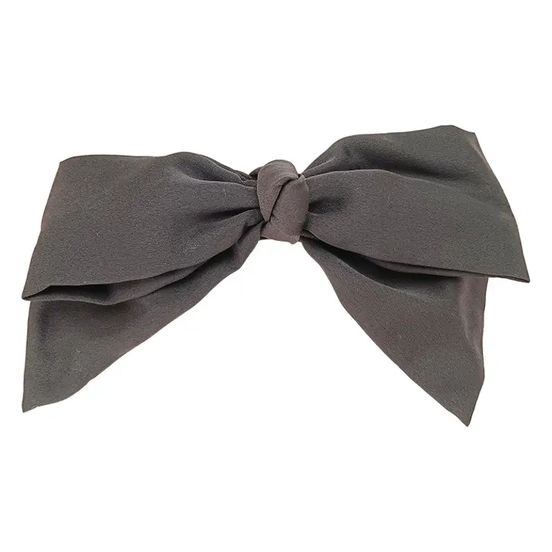 Black Big Bow Hair Clip for Women Spring Style