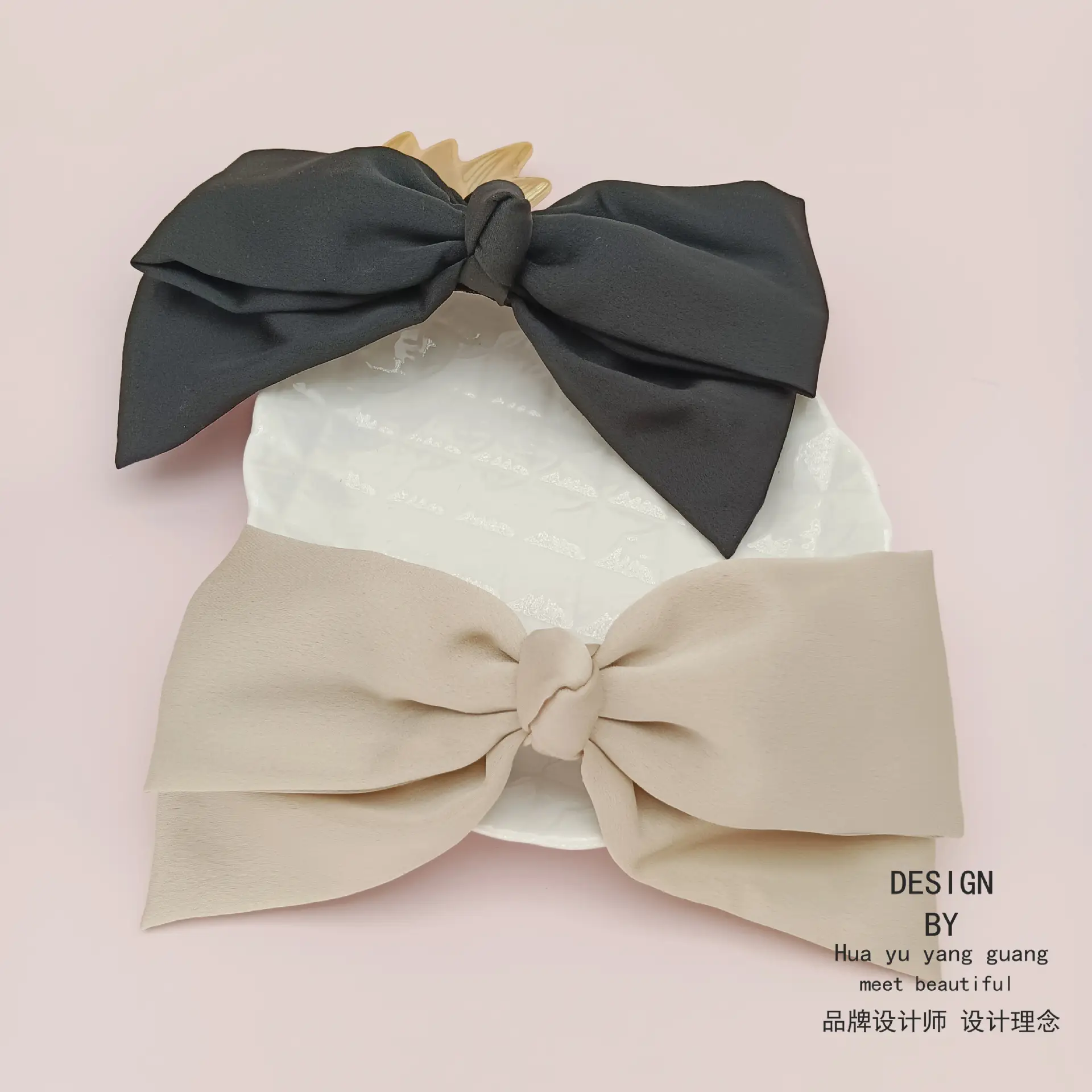 Black Big Bow Hair Clip for Women Spring Style — feature 6