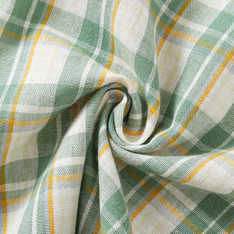 Baby Plaid Shorts Set Green White Summer Romper - Image 4