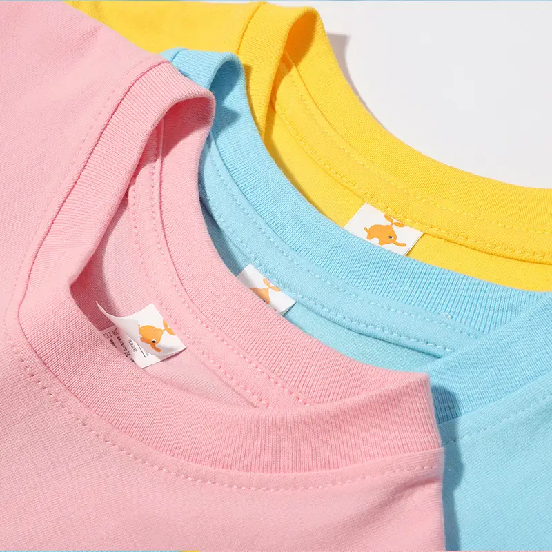 Pink Kids T-Shirt Round Neck Short Sleeve Medium Large
