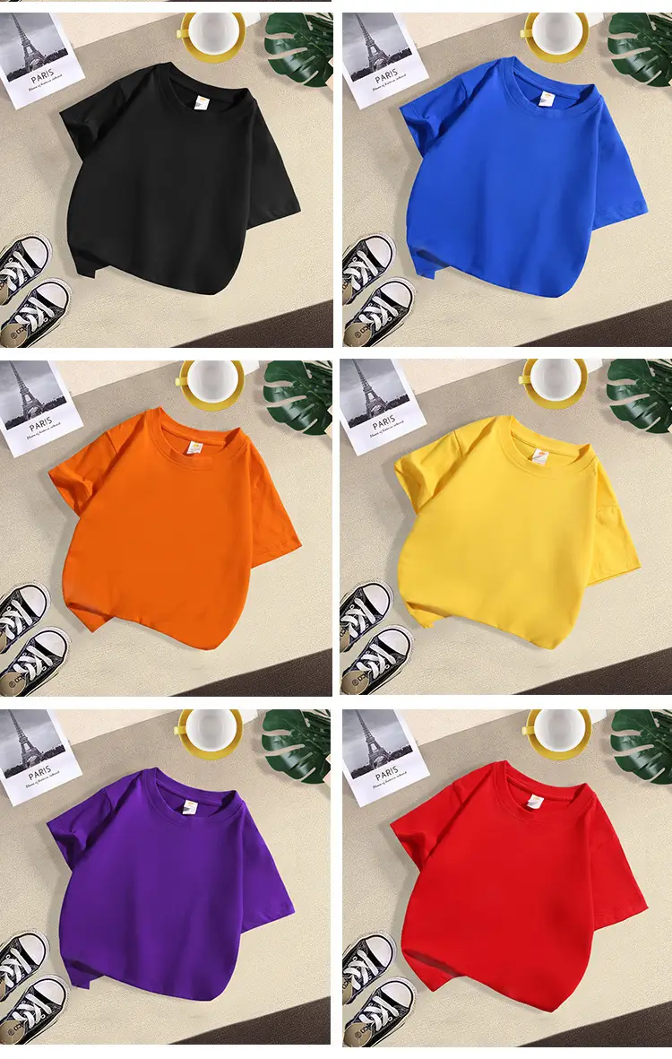 Pink Kids T-Shirt Round Neck Short Sleeve Medium Large — feature 15