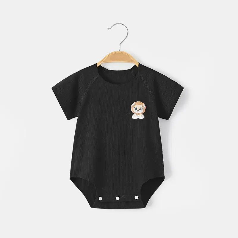 Black Baby Onesie with Cute Child Print - Image 8