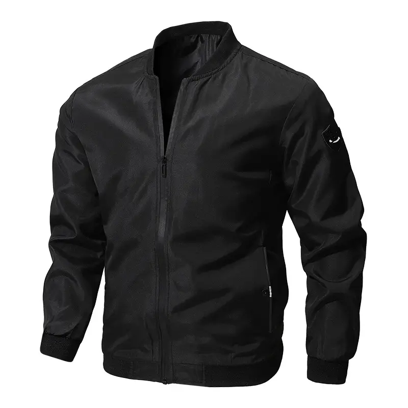 2023 Men's Grey Bomber Jacket Large Casual Sports Wear — feature 4